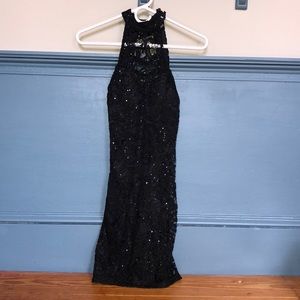 Black mini dress